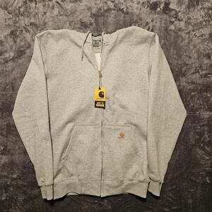 Carhartt New Men's S Loose Fit Zip Up Hoodie Gray K122